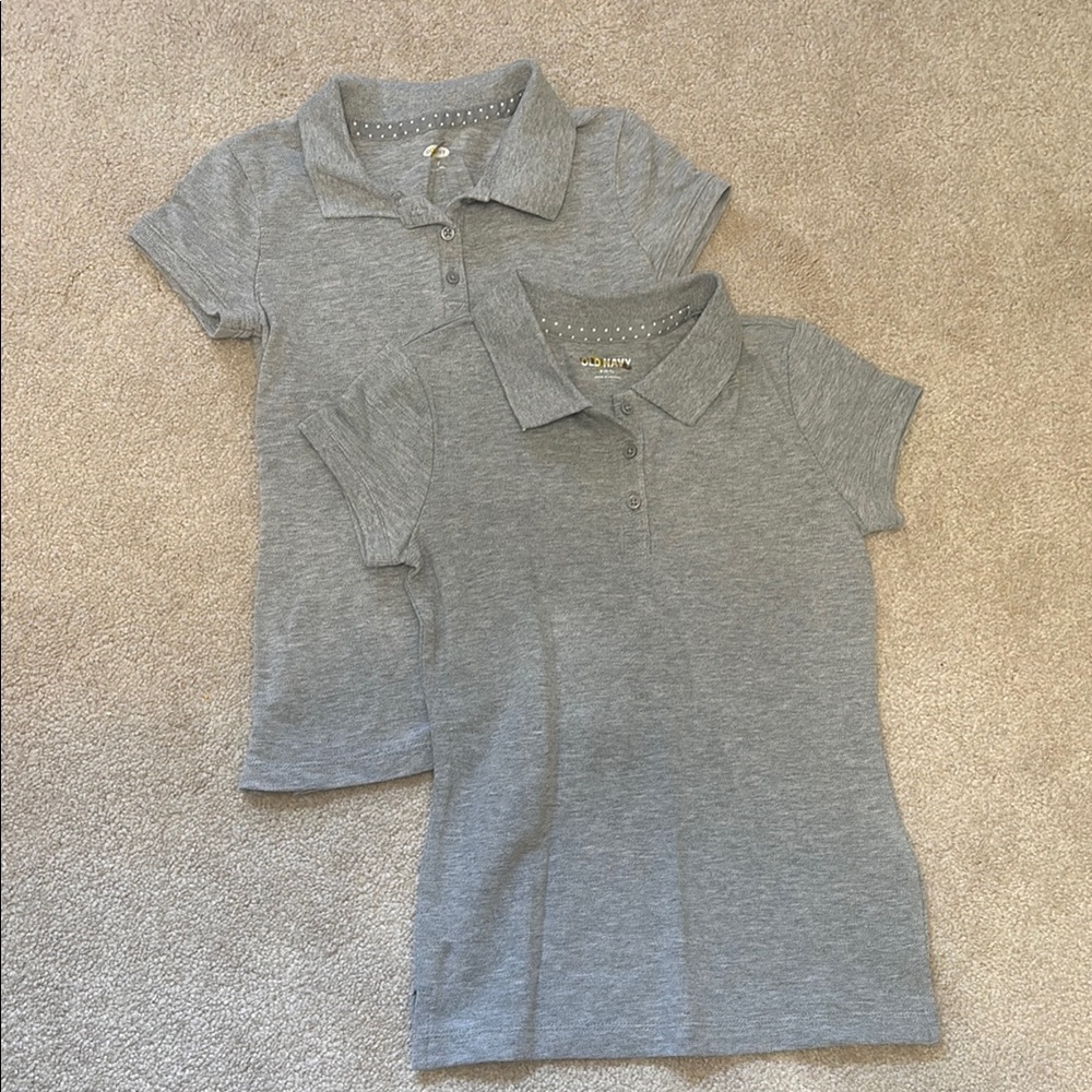 NWOT Gray uniform polos